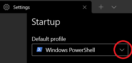 default profile